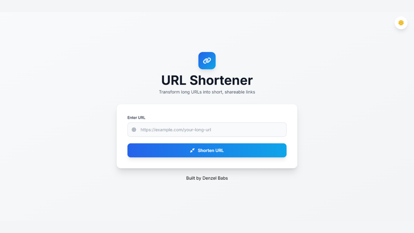 URL Shortener Project